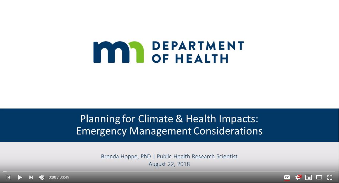 Climate & Health 101 training module