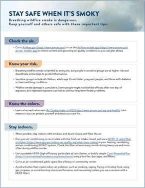 stay safe factsheet cover