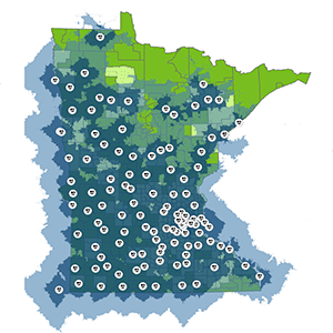 map of Minnesota