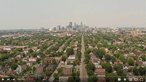 Downtown Minneapolis from a distance