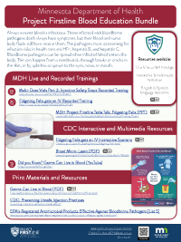 MDH Project Firstline Blood Education Bundle