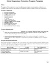 Clinic Respiratory Protection Program Template