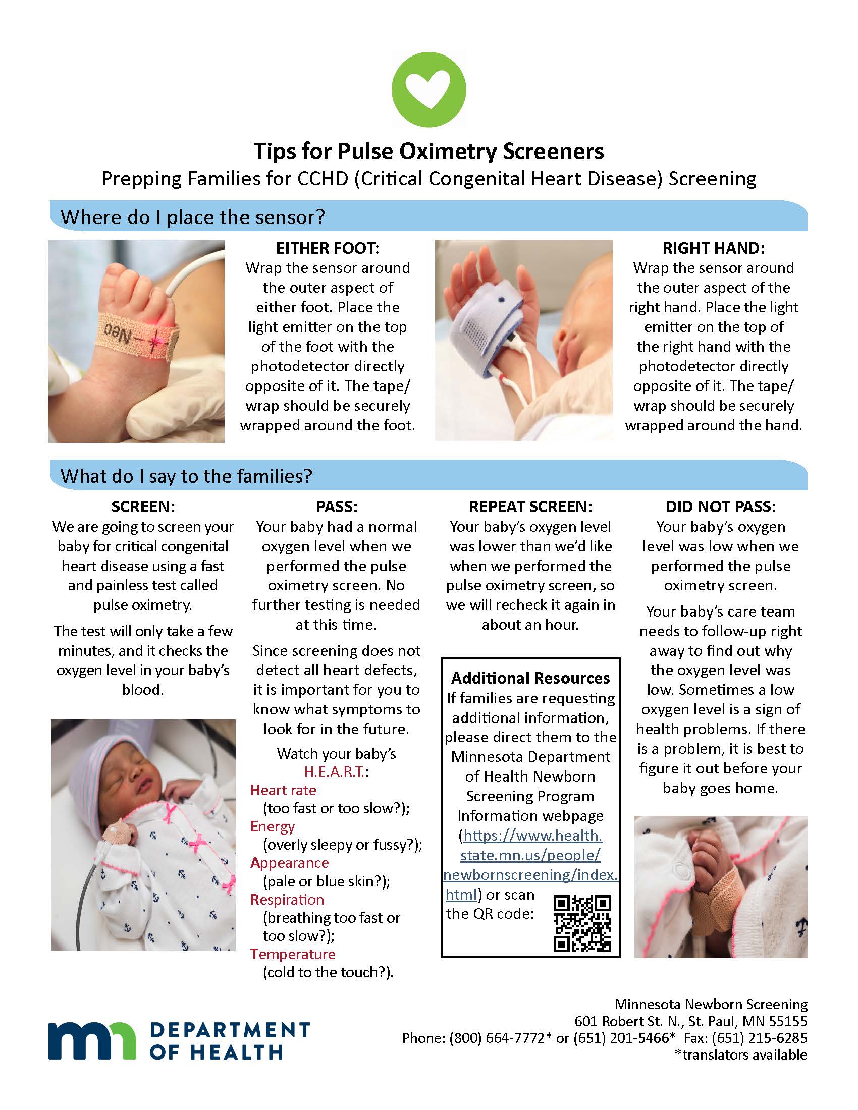 Pulse Oximetry Protocol Flow Chart