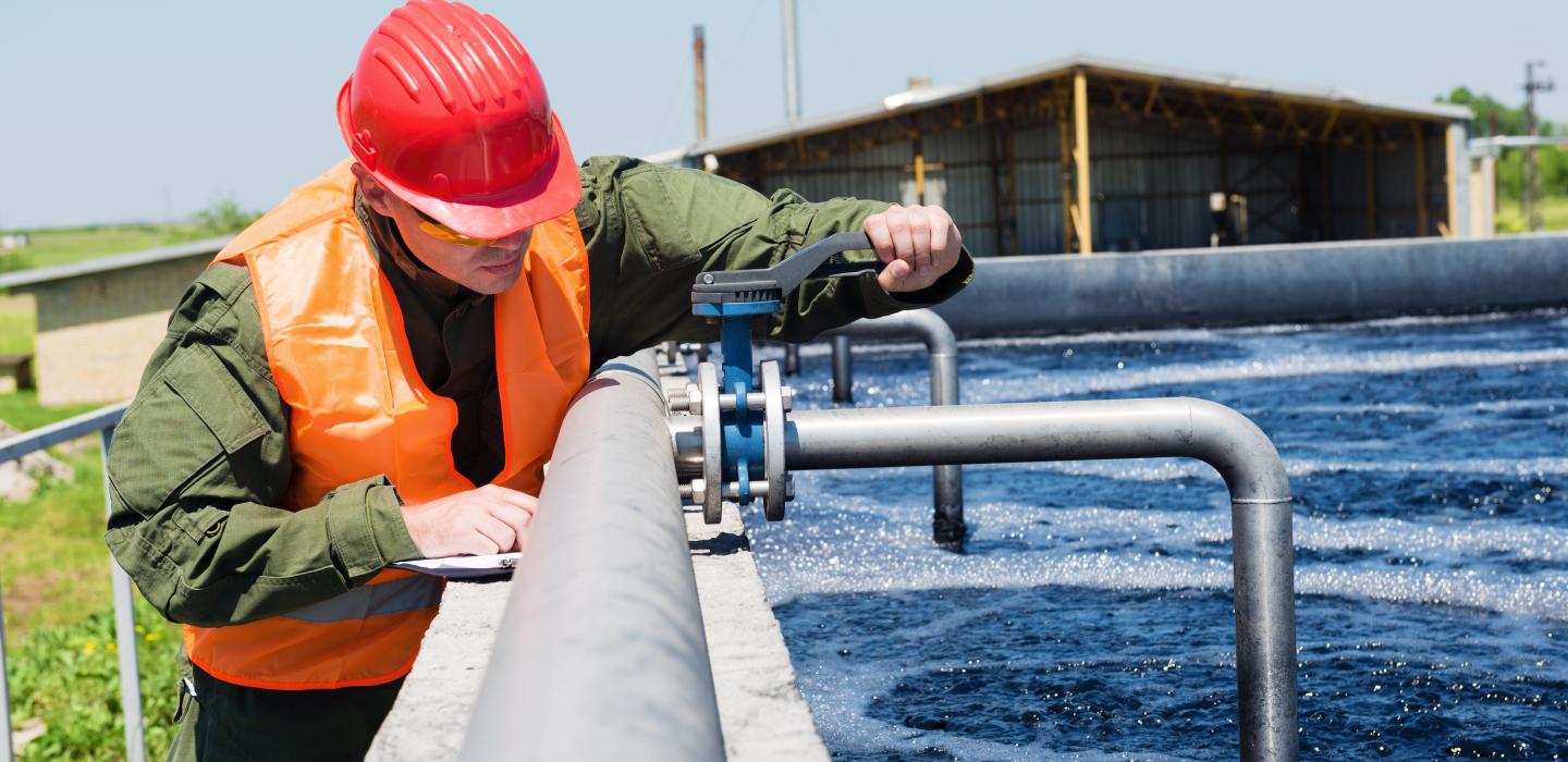 water testing person